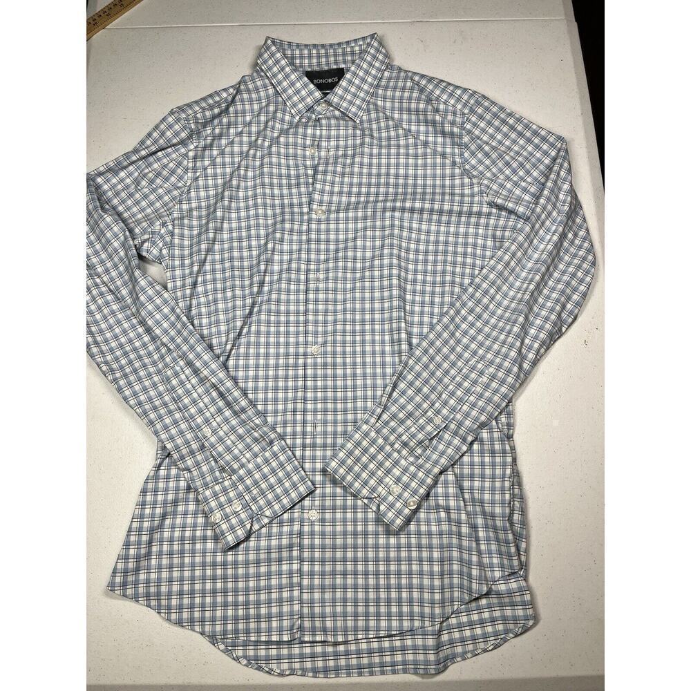 Bonobos Mens Button Down Stretch Nylon Casual Dress Shirt Size L Long